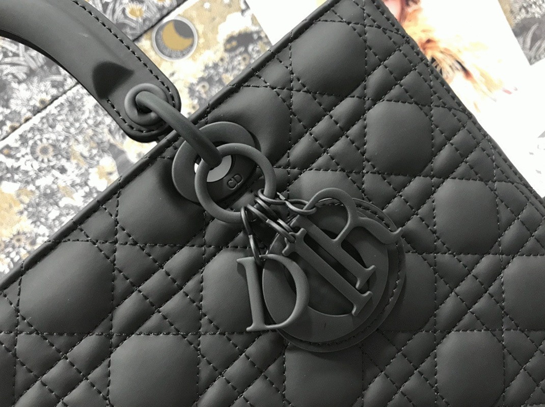 D10r Lady D10r Large Bag Knockoff in Black