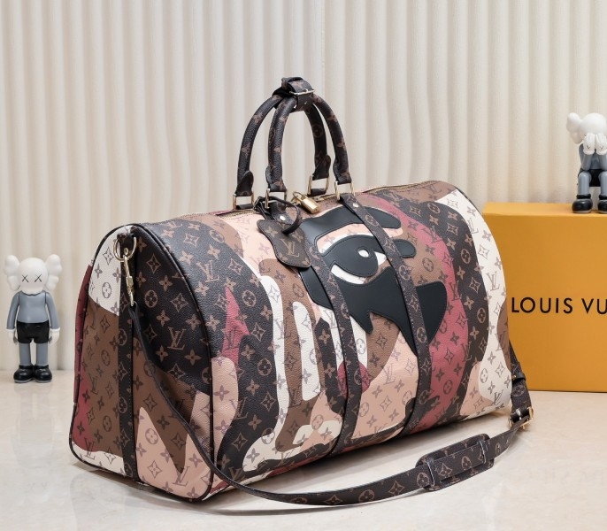 LV J Hope X Keepall 55 Brown In Two Eyes Patches