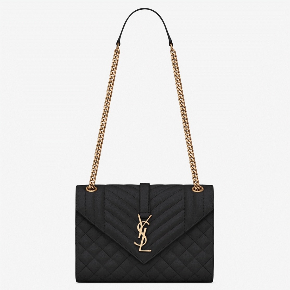 Replica Sa1nt Lau*nt Envelope Medium Bag Black