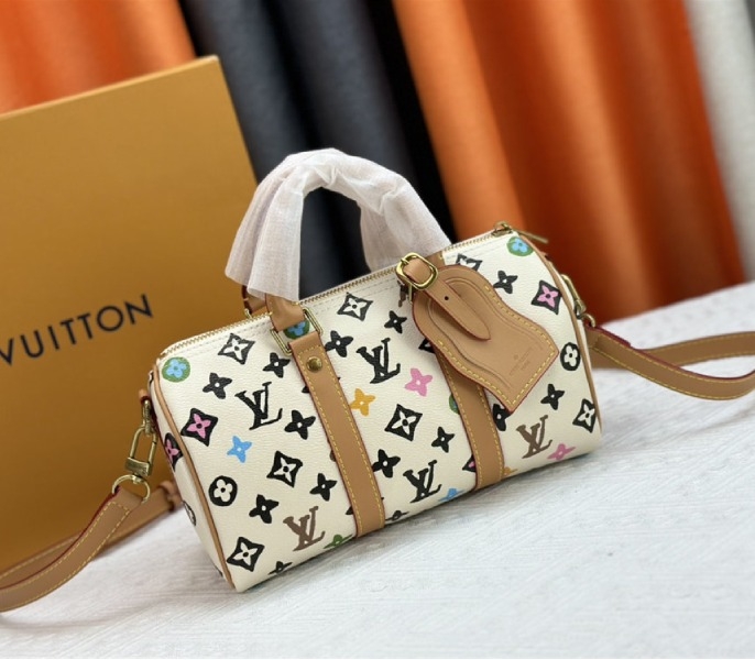 L0vis Vvtt0n Monogram Craggy Keepall Travel 25 Bag In Vanilla