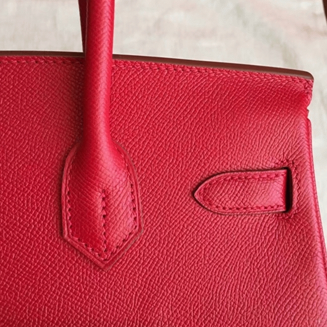 preM1vm quality red fake h**me5 birkin 35cm handbag