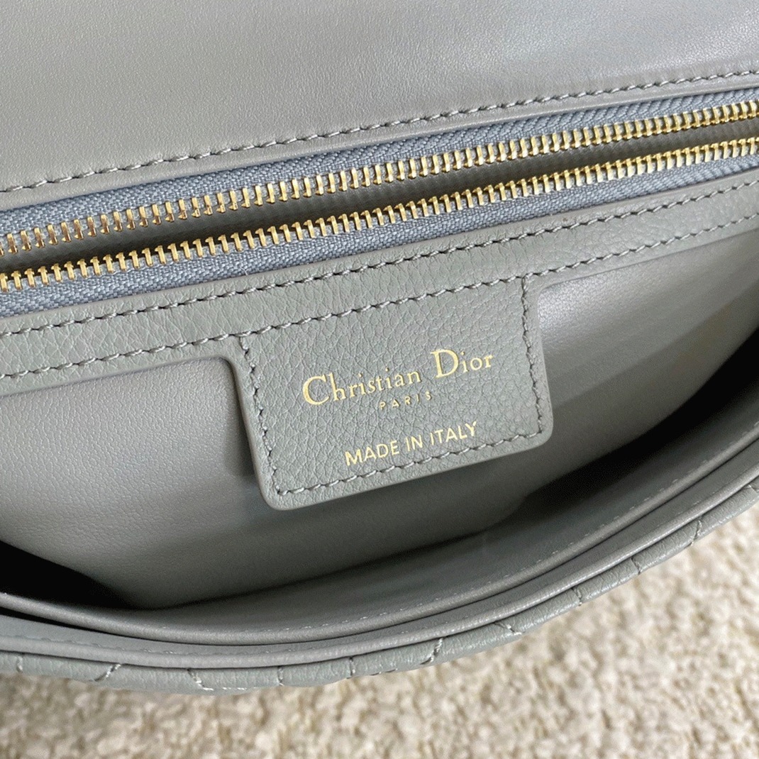 D10r Caro Medium Bag Knockoff in Grey