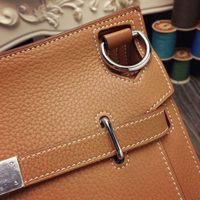 Brown replica H**me5 Jypsiere 34cm handbag