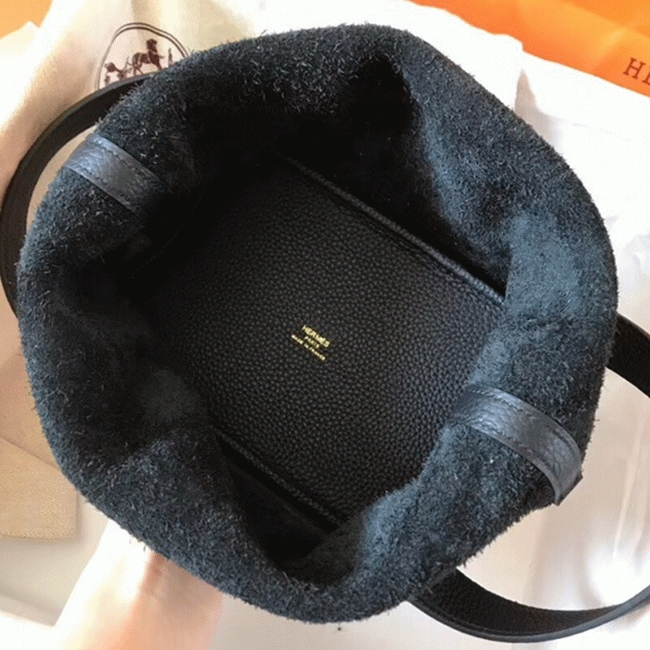 Black AAA replica H**me5 Picotin Lock 18cm handbag