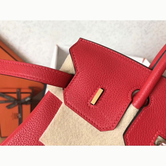Red H**me5 Birkin 25cm AAA Grade Knockoff