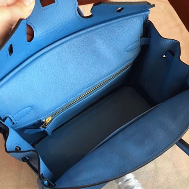 High-End Faux Blue Paradiso H**me5 Birkin 25cm Purse
