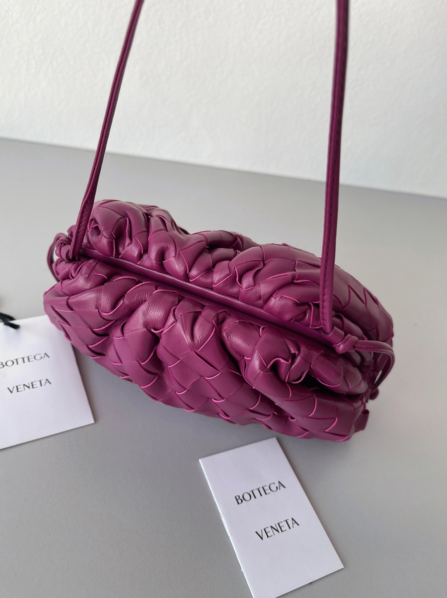 Replica B0tt*ga Ven*ta Mini Pouch with Strap Cinnabar