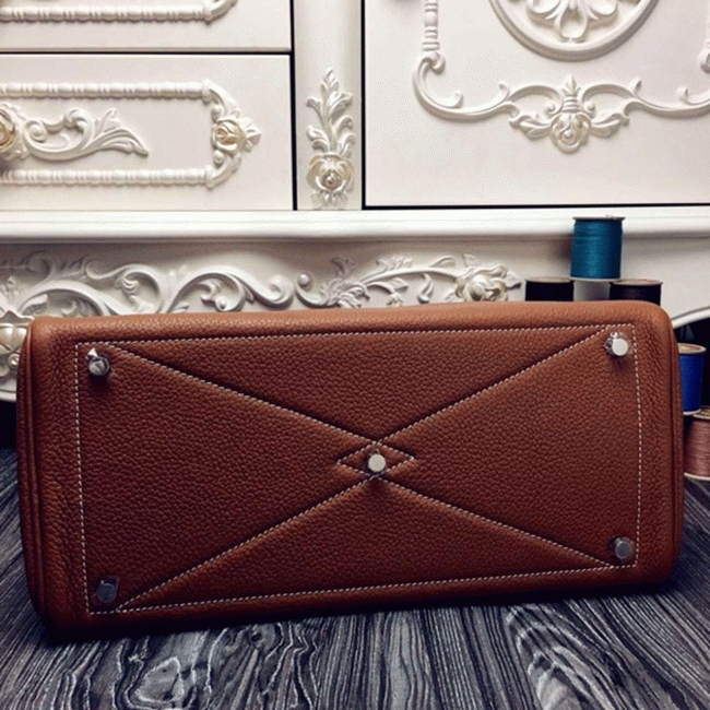 Brown AAA Fake H**me5 Victoria II 35cm Bag