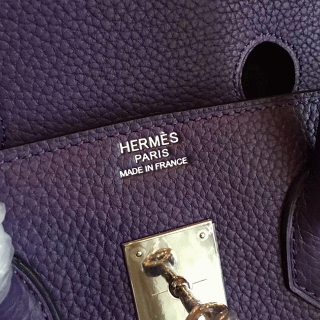 Iris Tone Faux H**me5 Birkin 35CM Designer Handbag