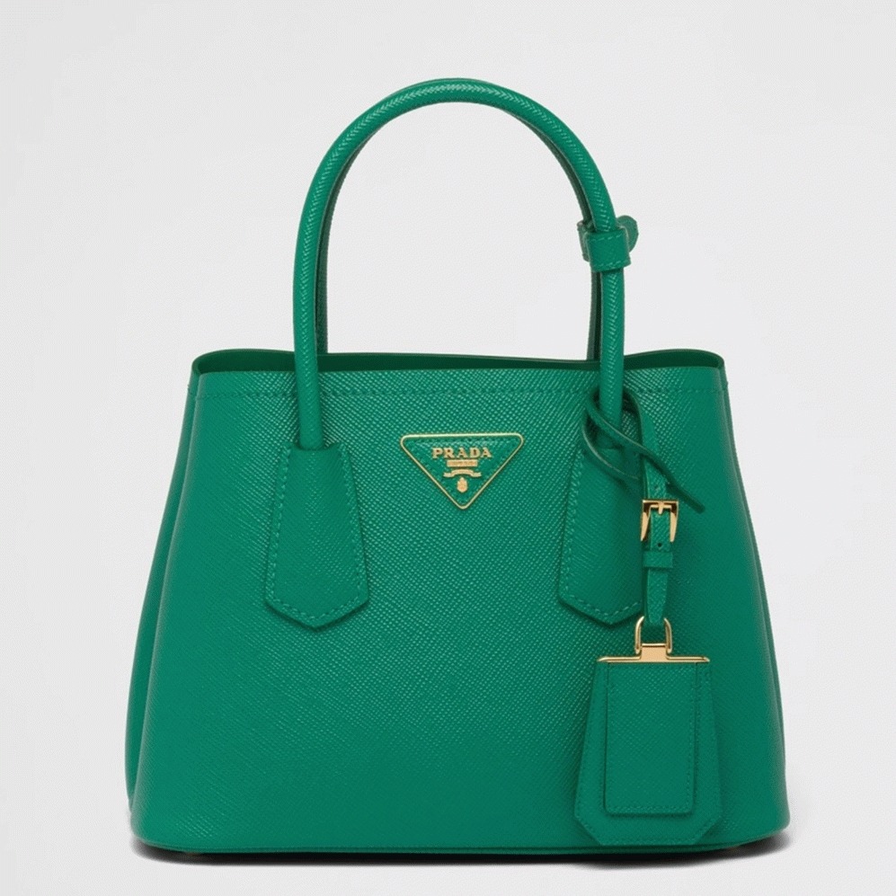 Green Pra*a Double Mini Bag Best Replica