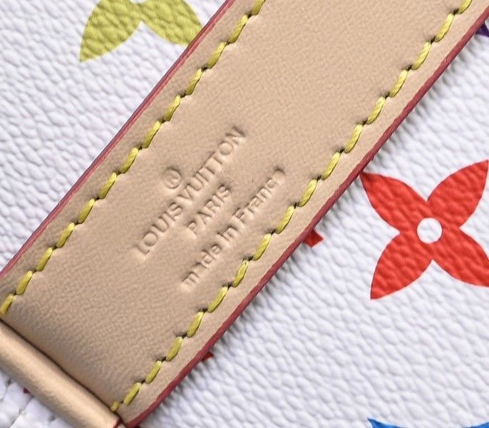 LV X TM Multicolored Keepall Bandouliere 50 In White