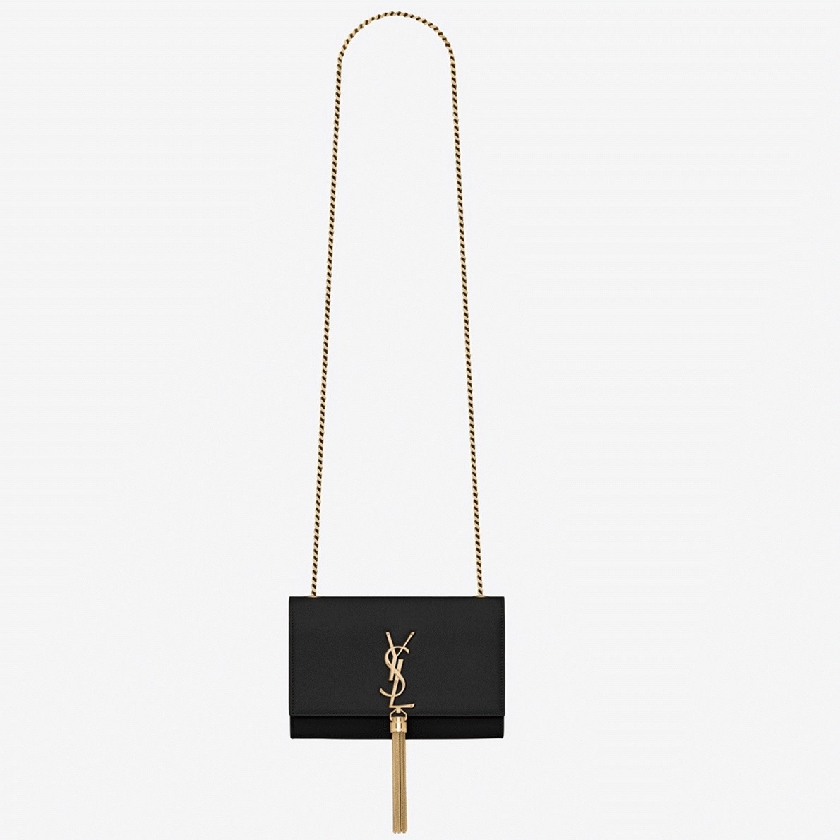 Fake Sa1nt Lau*nt Kate Small Tassel Bag Black