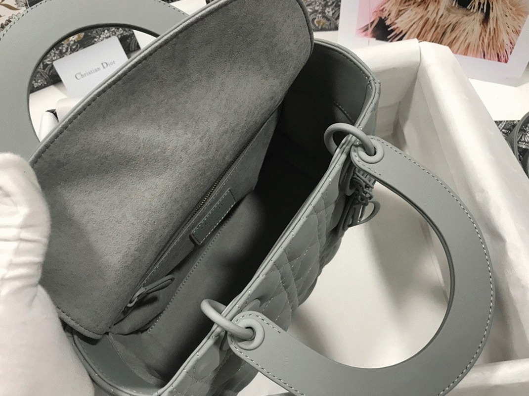 D10r Lady D10r Medium Bag Replica in Grey