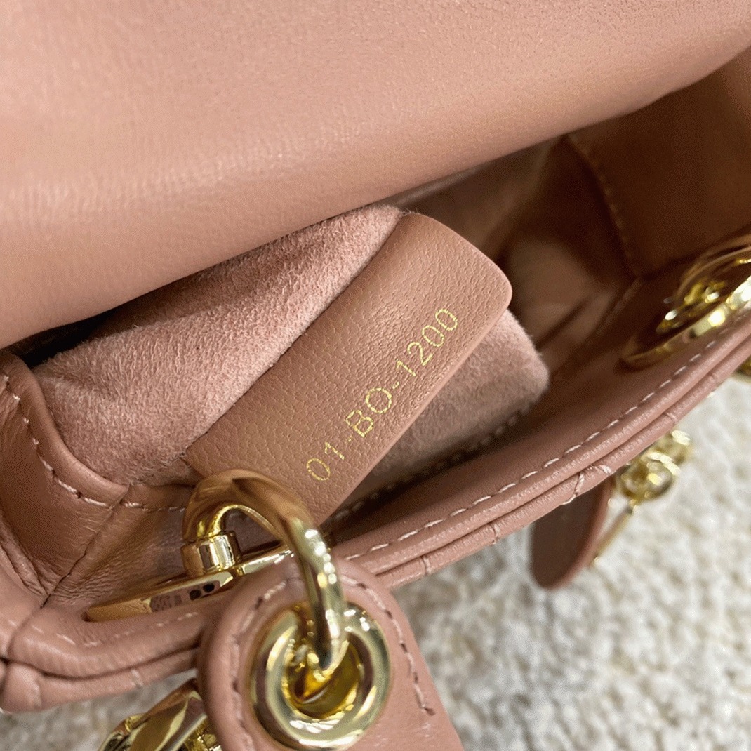 D10r Lady D10r Micro Bag Faux in Poudre Cannage Lambskin