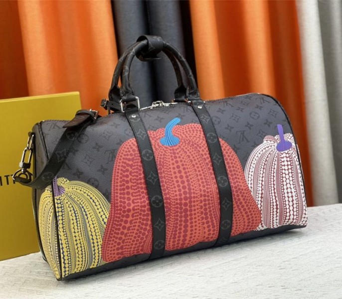 l0vis vvtt0n x yk monogram eclipse reverse keepall 45 lU*gage in pumpkin