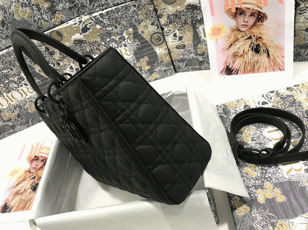 D10r Lady D10r Large Bag Knockoff in Black