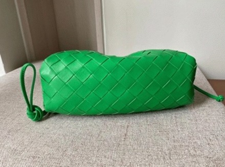 Faux B0tt*ga Ven*ta Mini Pouch with Strap Parakeet