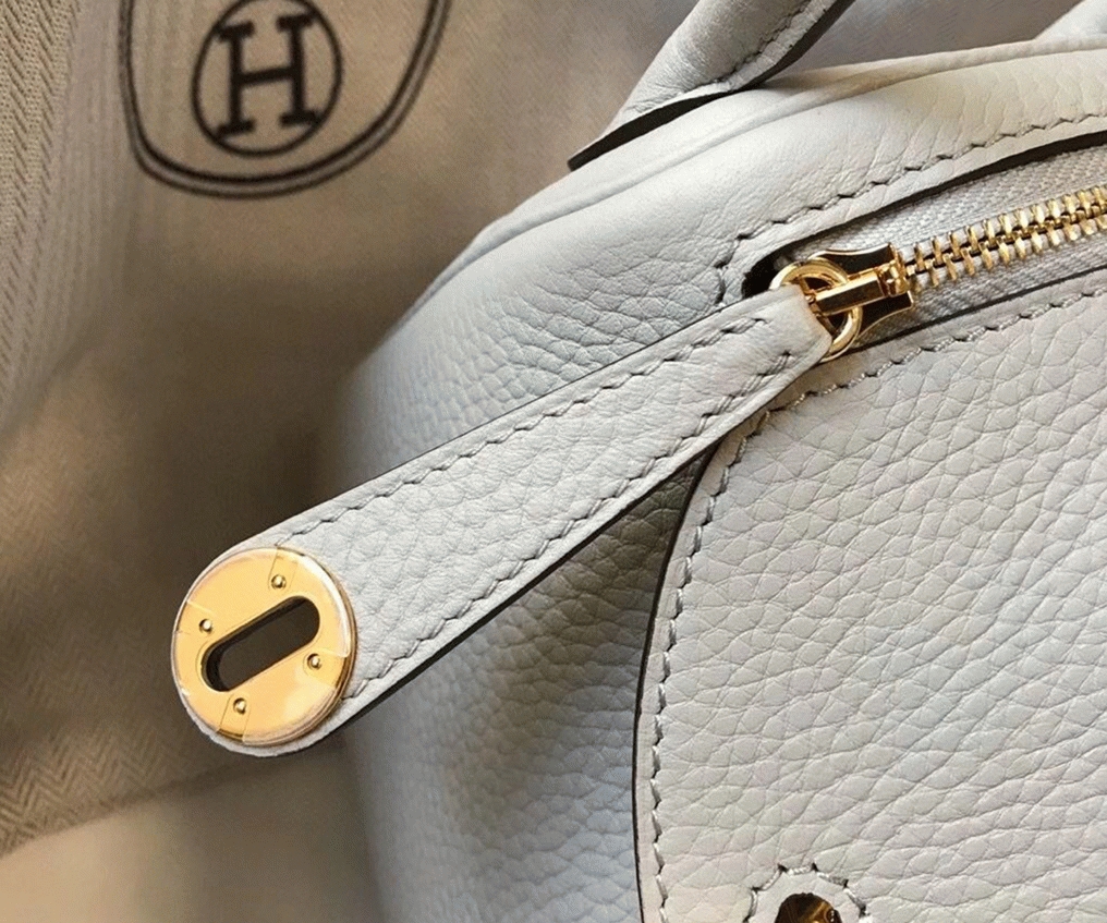 Best replica H**me5 Lindy Mini handbag in pearl grey