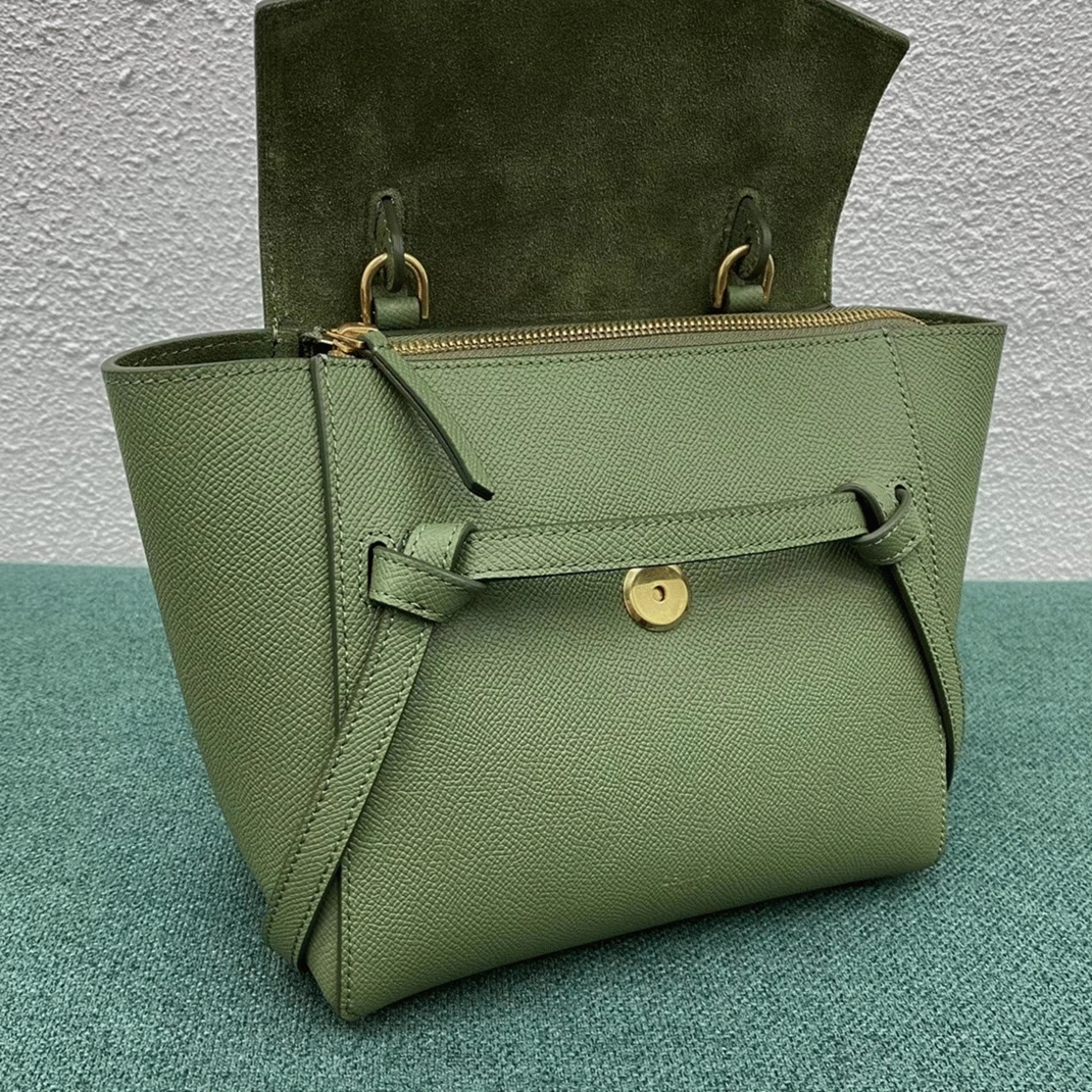 Ce1i*e Belt Nano Bag Knockoff in Light Khaki