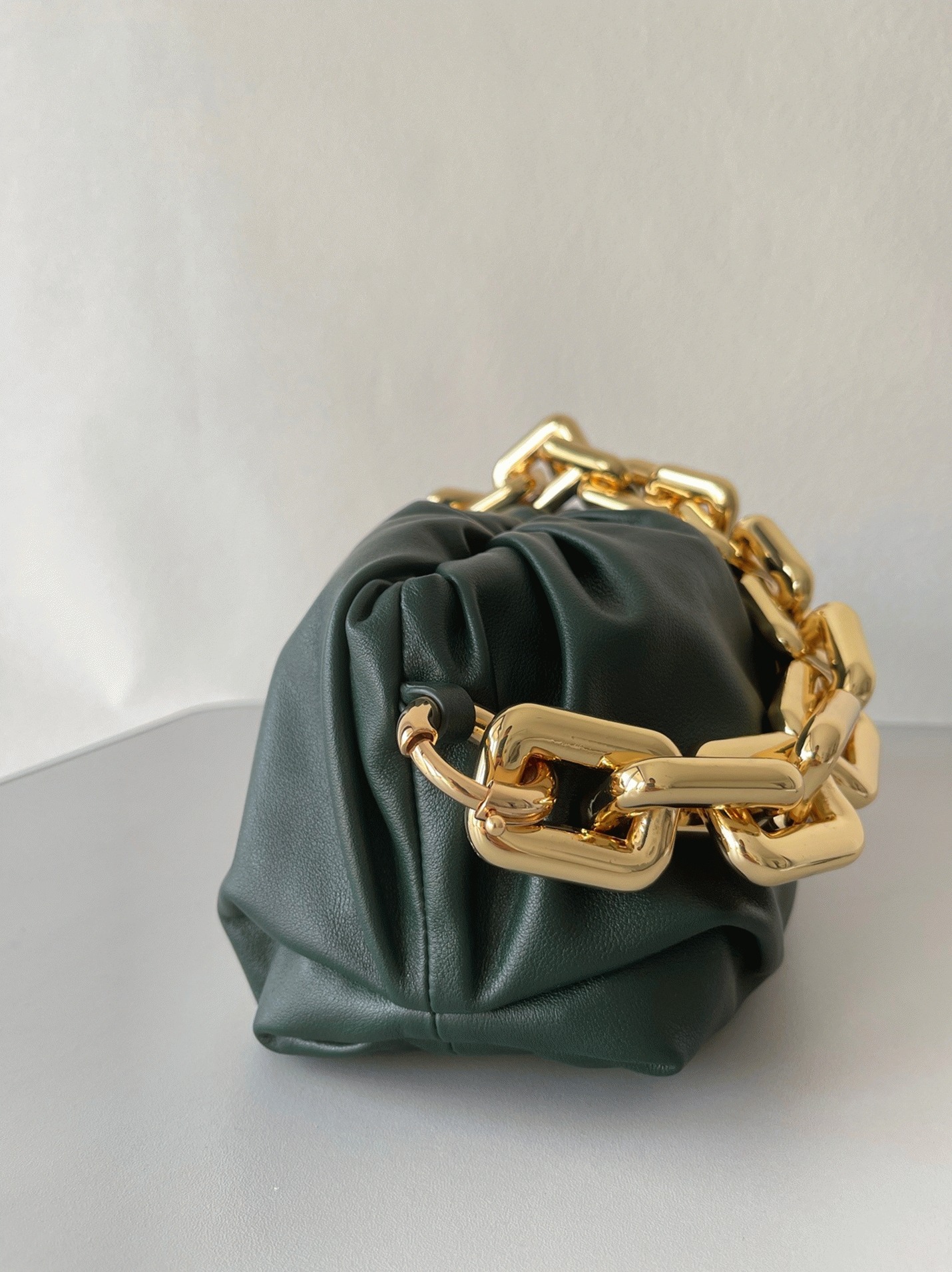 Knockoff B0tt*ga Ven*ta The Chain Pouch Bag Raintree