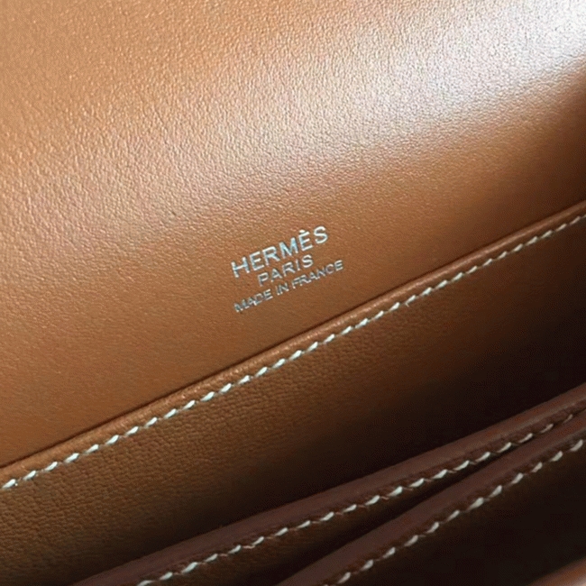 Caramel replica H**me5 Mini Sac Roulis handbag
